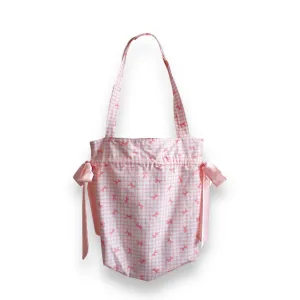 Pretty Pink Bow Tote Bag