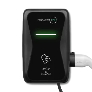 Project EV EVA-07S-PE-RFID 7.3kW Pro Earth Wall Tethered AC Electric Vehicle Charger Single Gun RFID