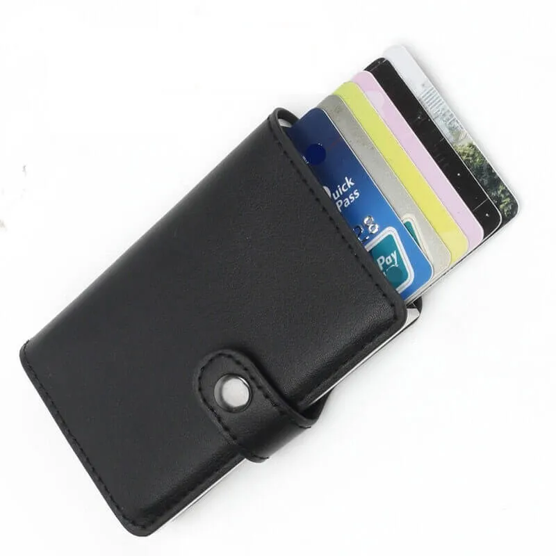 Quick Draw Anti-Theft Aluminum Alloy Wallet With RFID Technology