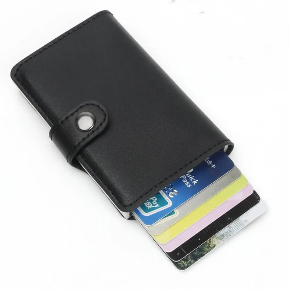 Quick Draw Anti-Theft Aluminum Alloy Wallet With RFID Technology