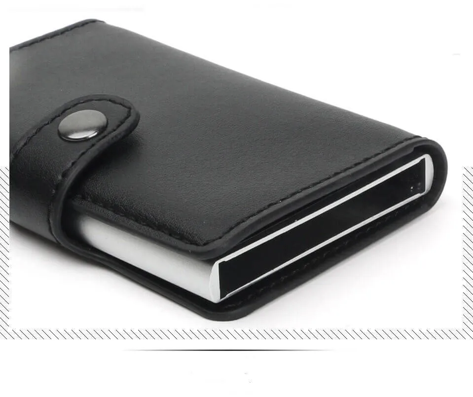 Quick Draw Anti-Theft Aluminum Alloy Wallet With RFID Technology