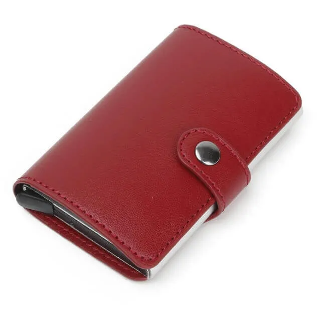 Quick Draw Anti-Theft Aluminum Alloy Wallet With RFID Technology