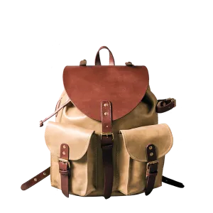 RETRO MOTORCYCLE BACKPACK MINI - camel