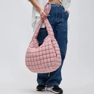 Revive Puffer Hobo Bag Rose