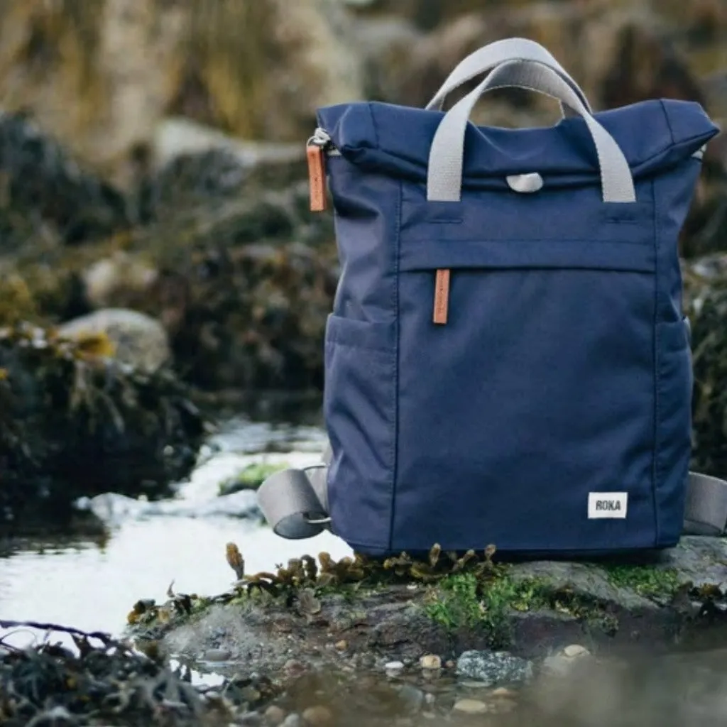 Roka Finchley A Recycled Canvas Medium Backpacks