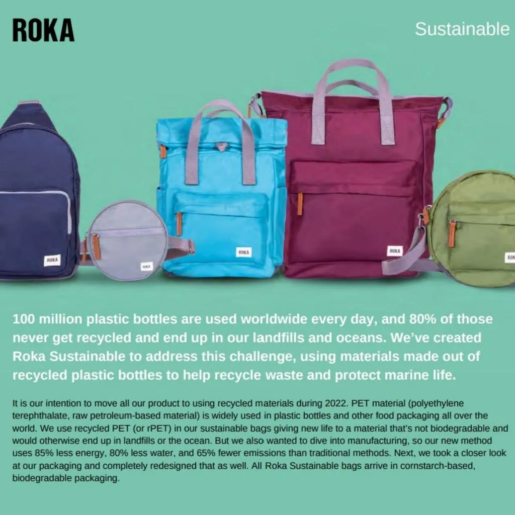 Roka Finchley A Recycled Canvas Medium Backpacks