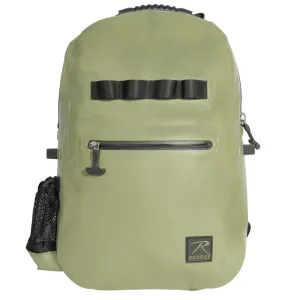 Rothco Waveguard Waterproof Backpack 15.6L Waterproof Vinyl Tarpaulin Shell with Adjustable Mesh Bottle Pouch, IPX7 Waterproof Standards
