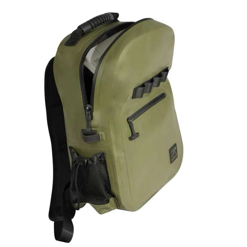 Rothco Waveguard Waterproof Backpack 15.6L Waterproof Vinyl Tarpaulin Shell with Adjustable Mesh Bottle Pouch, IPX7 Waterproof Standards