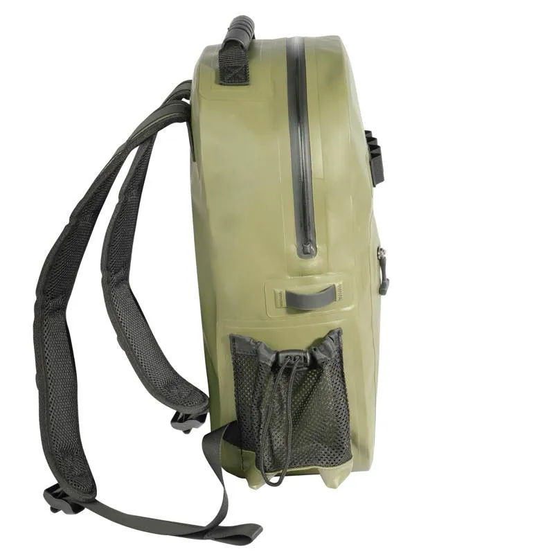 Rothco Waveguard Waterproof Backpack 15.6L Waterproof Vinyl Tarpaulin Shell with Adjustable Mesh Bottle Pouch, IPX7 Waterproof Standards