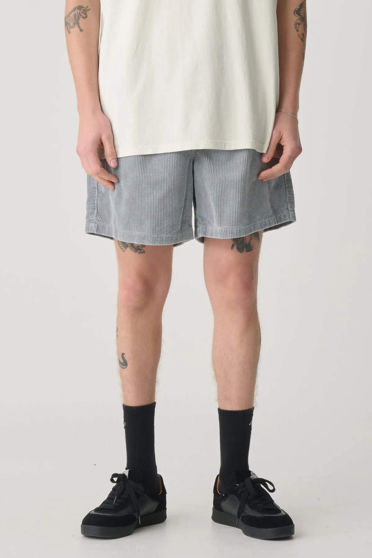 S-DOUBLE CORD COAST BOXER - WASHED STEEL