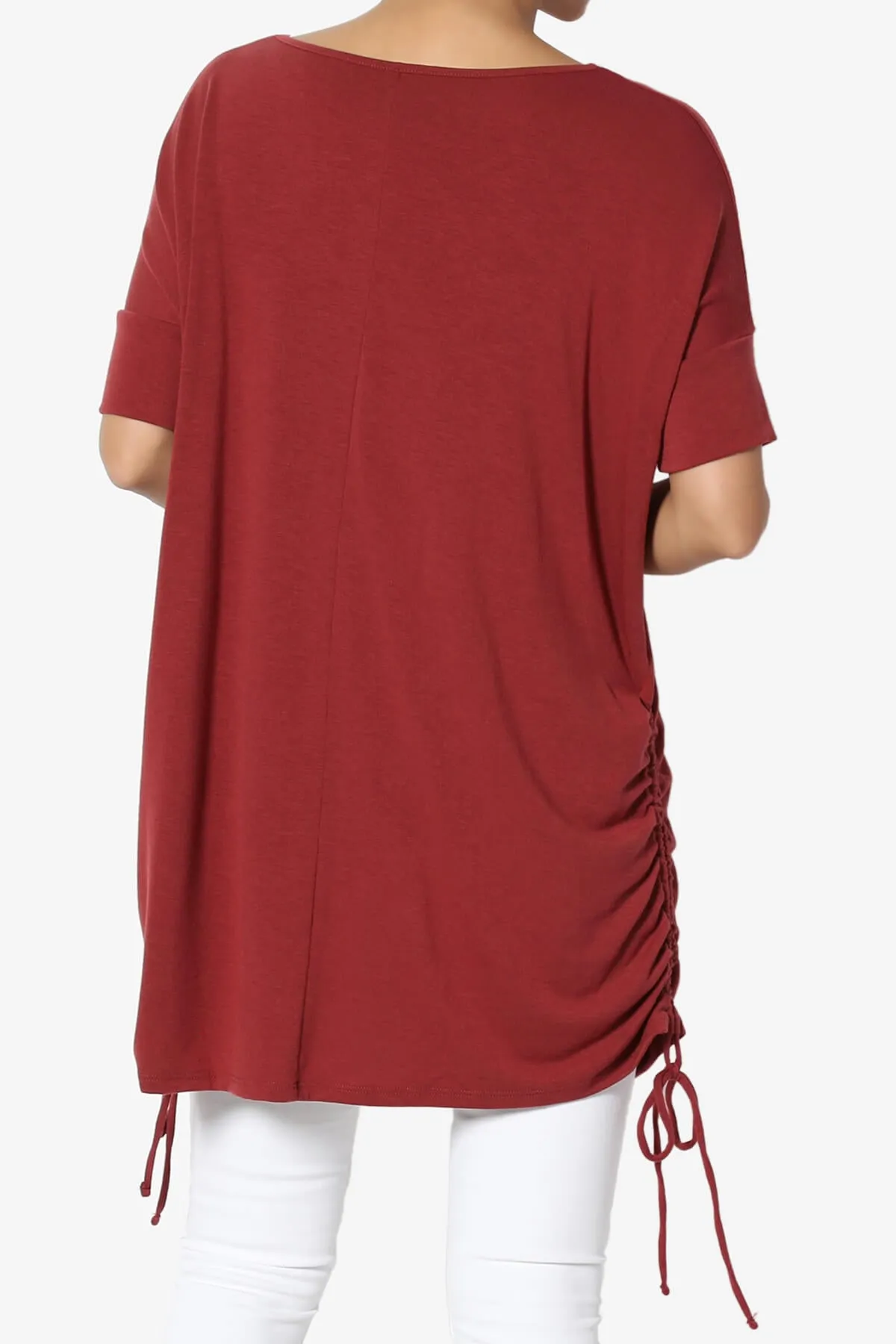Selenna Jersey Ruched Top