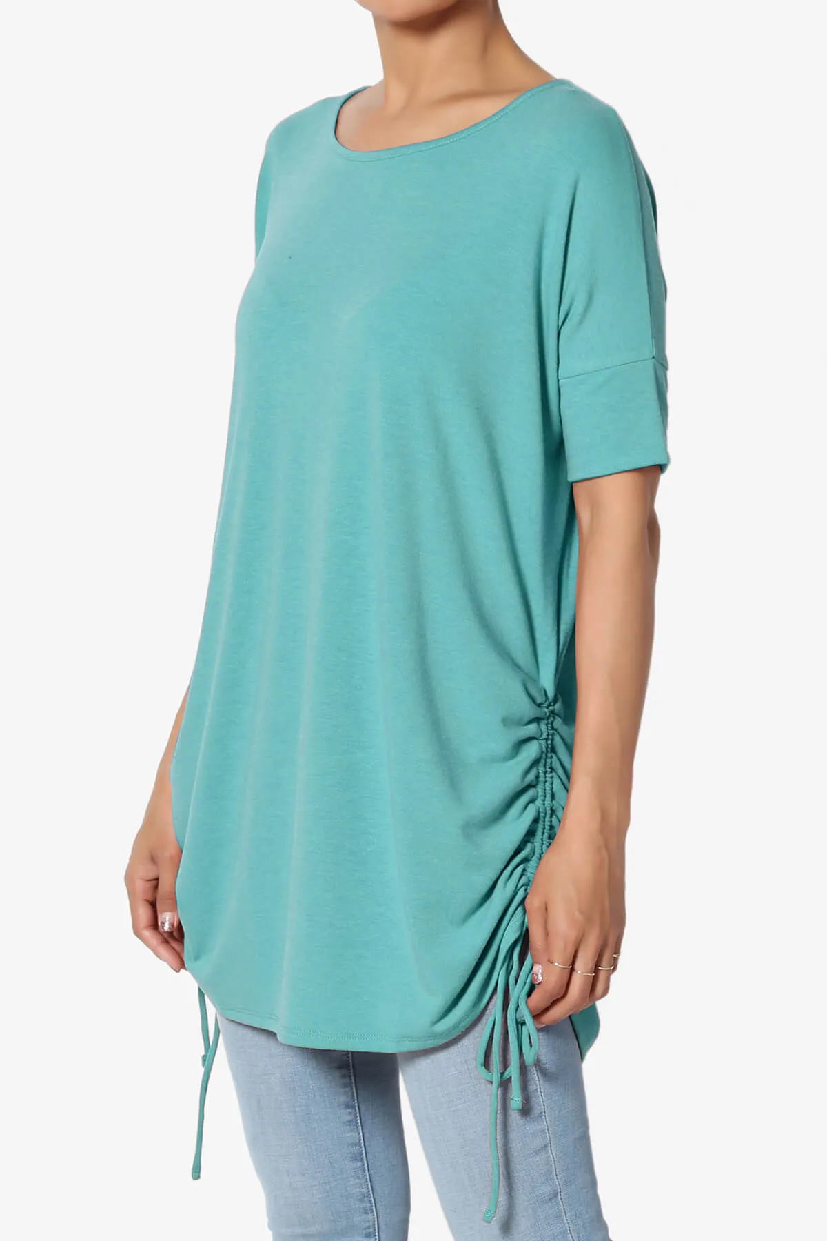 Selenna Jersey Ruched Top