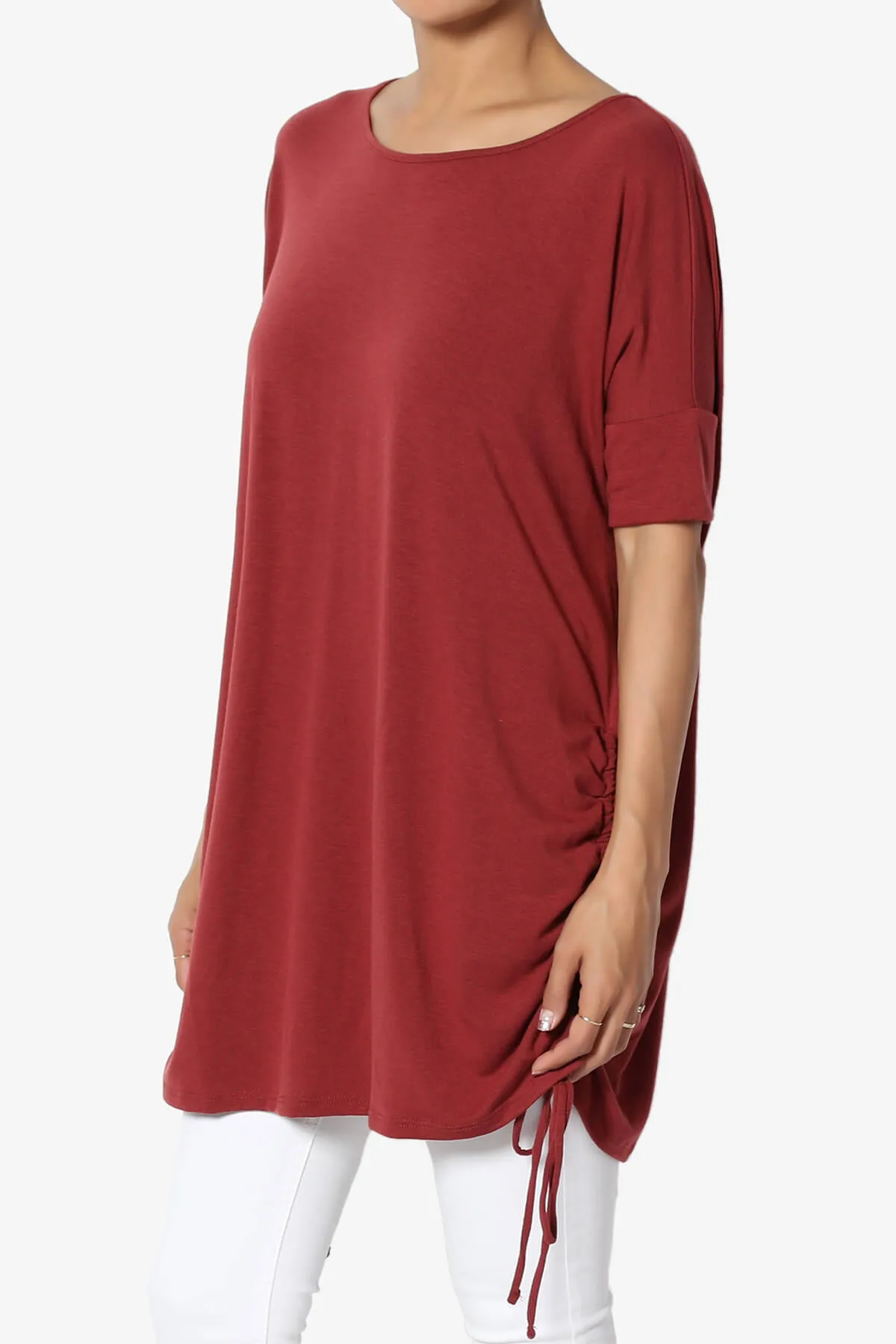 Selenna Jersey Ruched Top