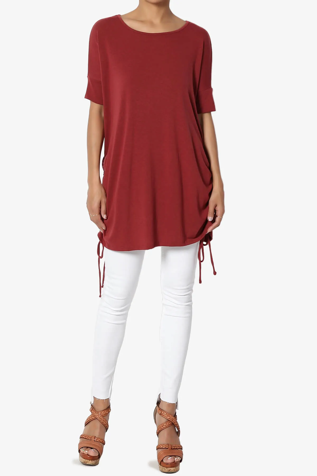 Selenna Jersey Ruched Top