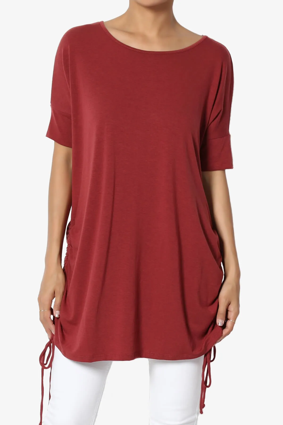 Selenna Jersey Ruched Top