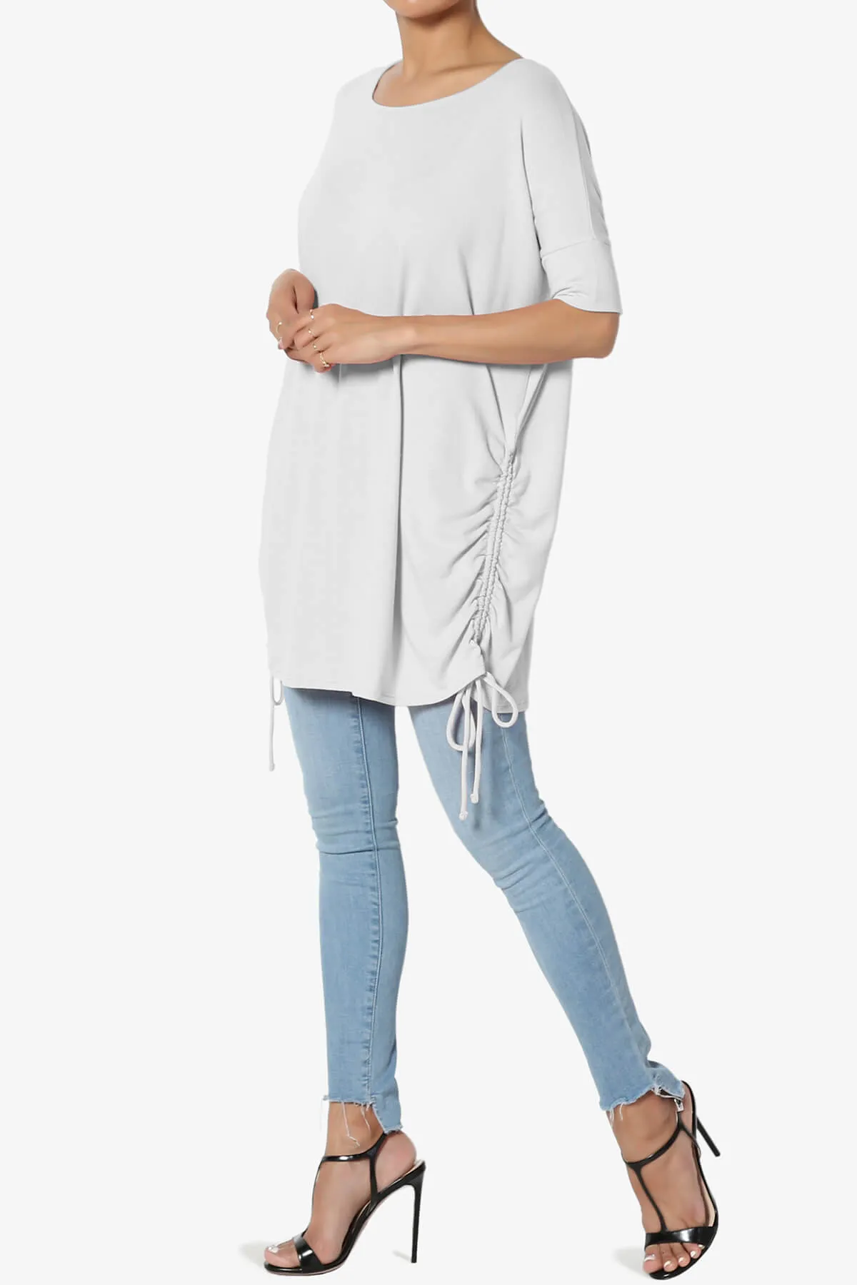 Selenna Jersey Ruched Top