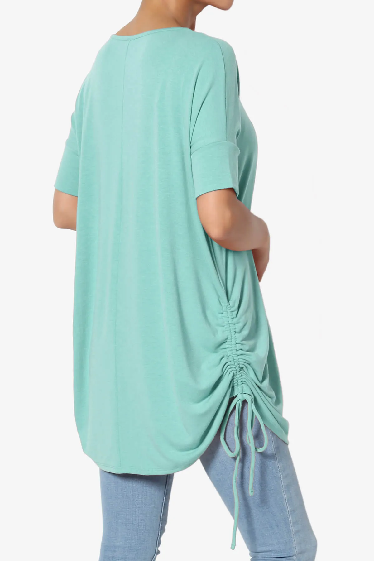 Selenna Jersey Ruched Top