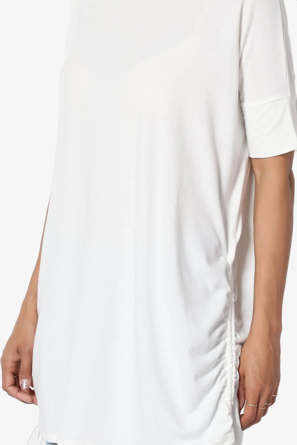 Selenna Jersey Ruched Top