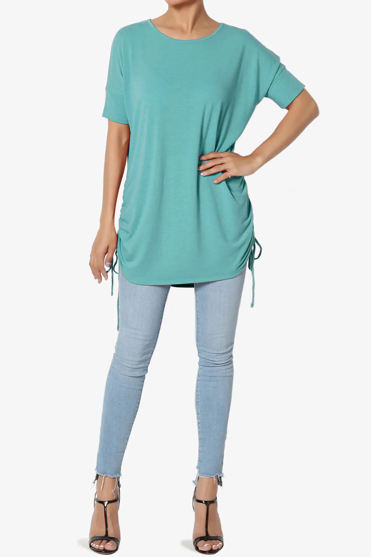 Selenna Jersey Ruched Top