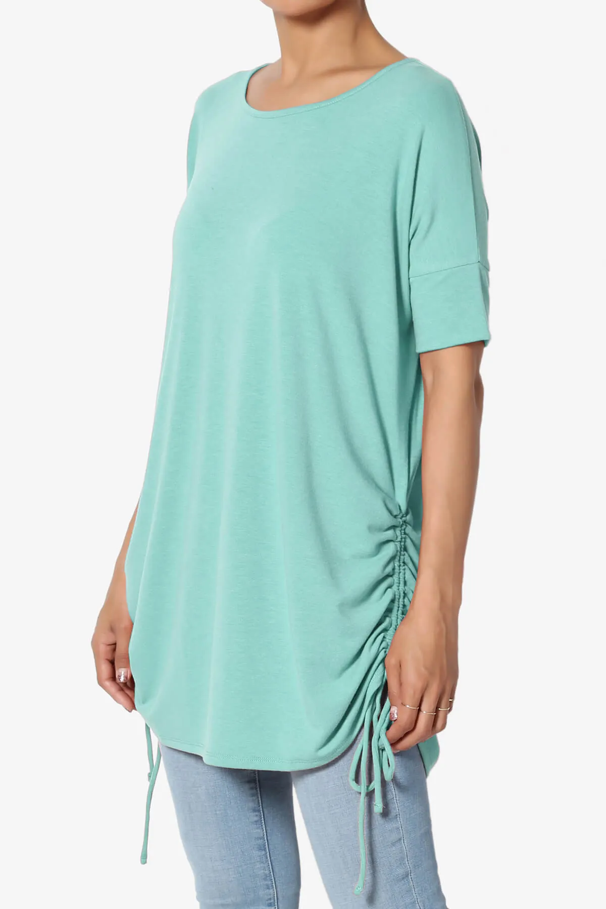 Selenna Jersey Ruched Top