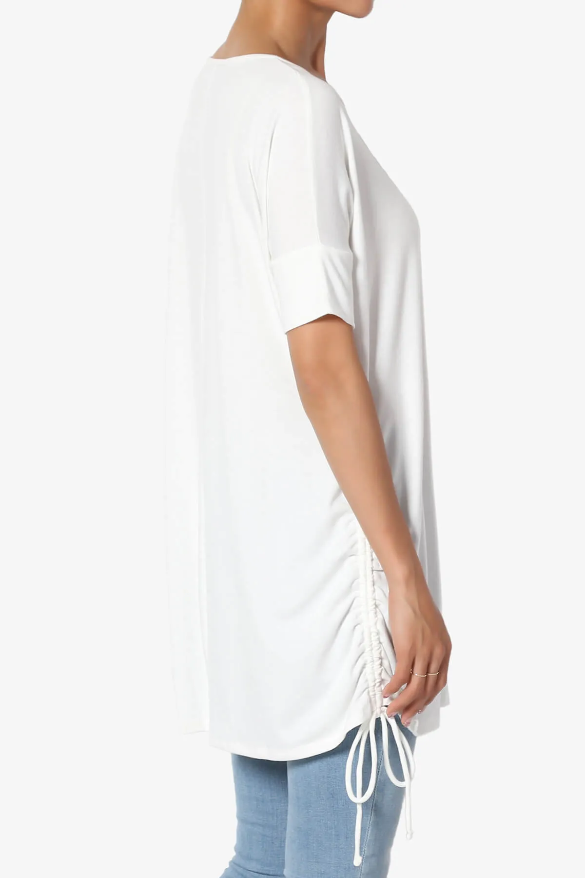 Selenna Jersey Ruched Top