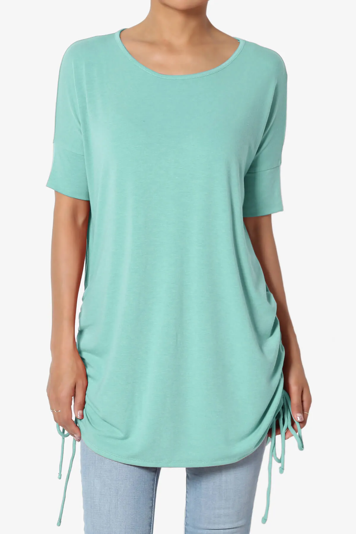 Selenna Jersey Ruched Top