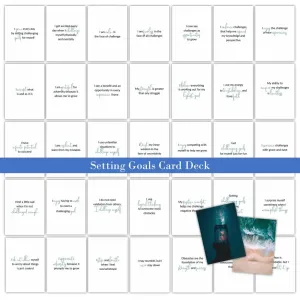 Setting Goals - Comfort Zone Affirmations - PLR Card Deck