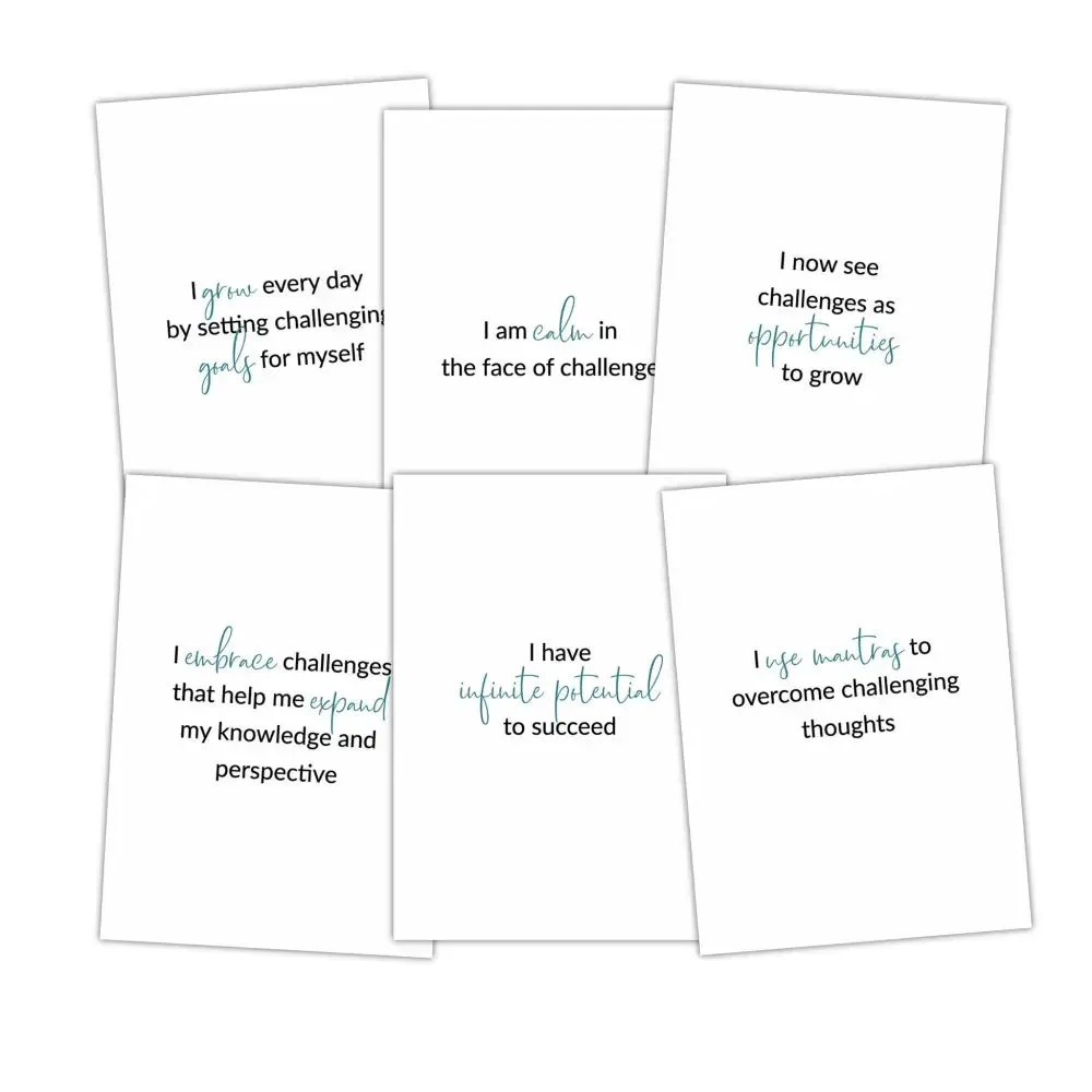 Setting Goals - Comfort Zone Affirmations - PLR Card Deck