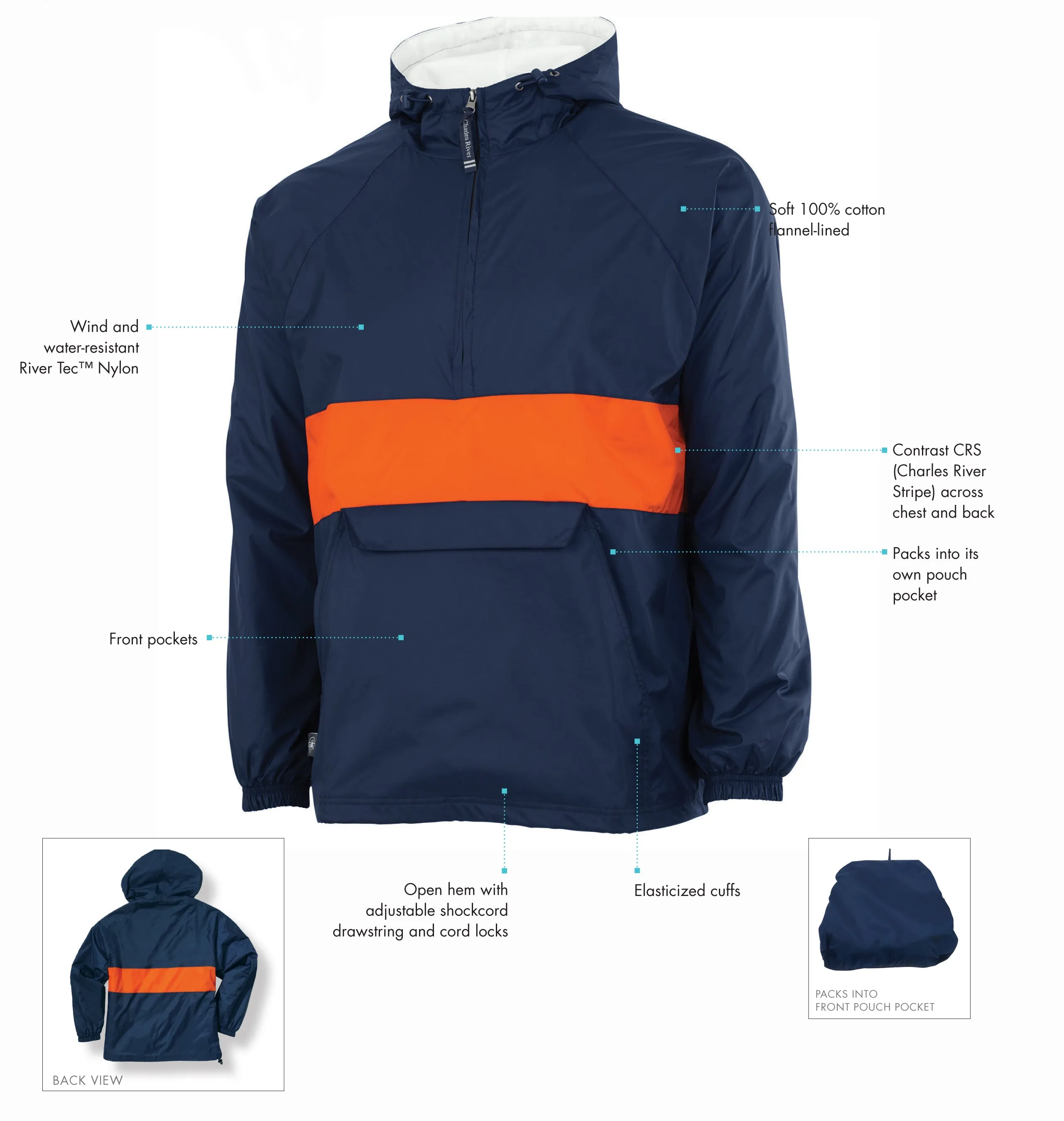 Sigma Pi Rugby Striped Lined Windbreaker