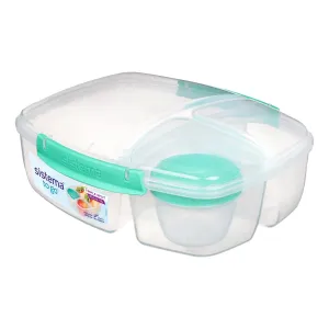 Sistema 2L Triple Split TO GO with Yogurt Pot
