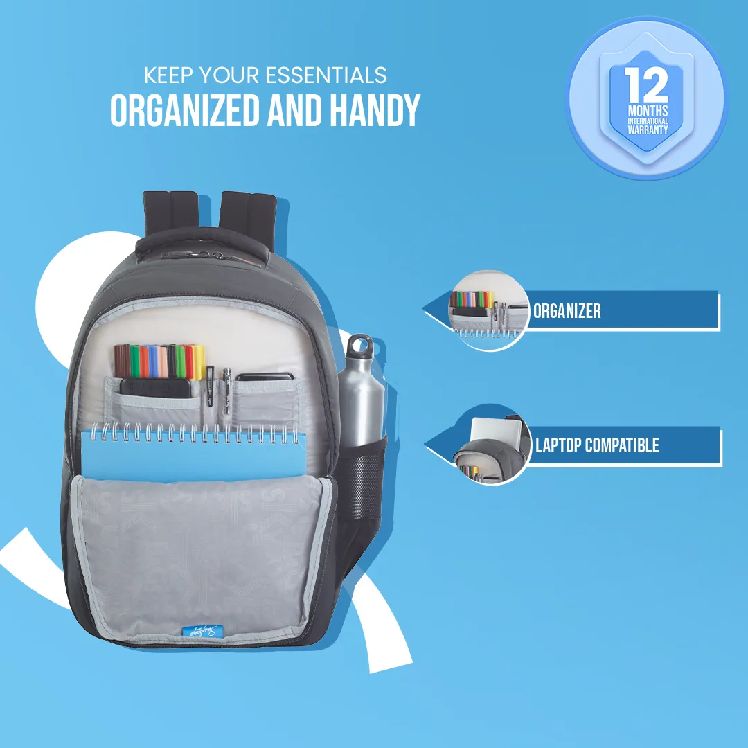 Skybags Arthur (New)  Laptop Backpack (H) Grey