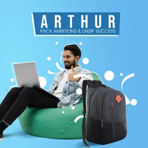 Skybags Arthur (New)  Laptop Backpack (H) Grey