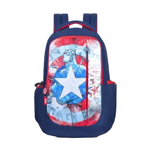 Skybags Captain America  Marvel Sc Bp With Rc Navy