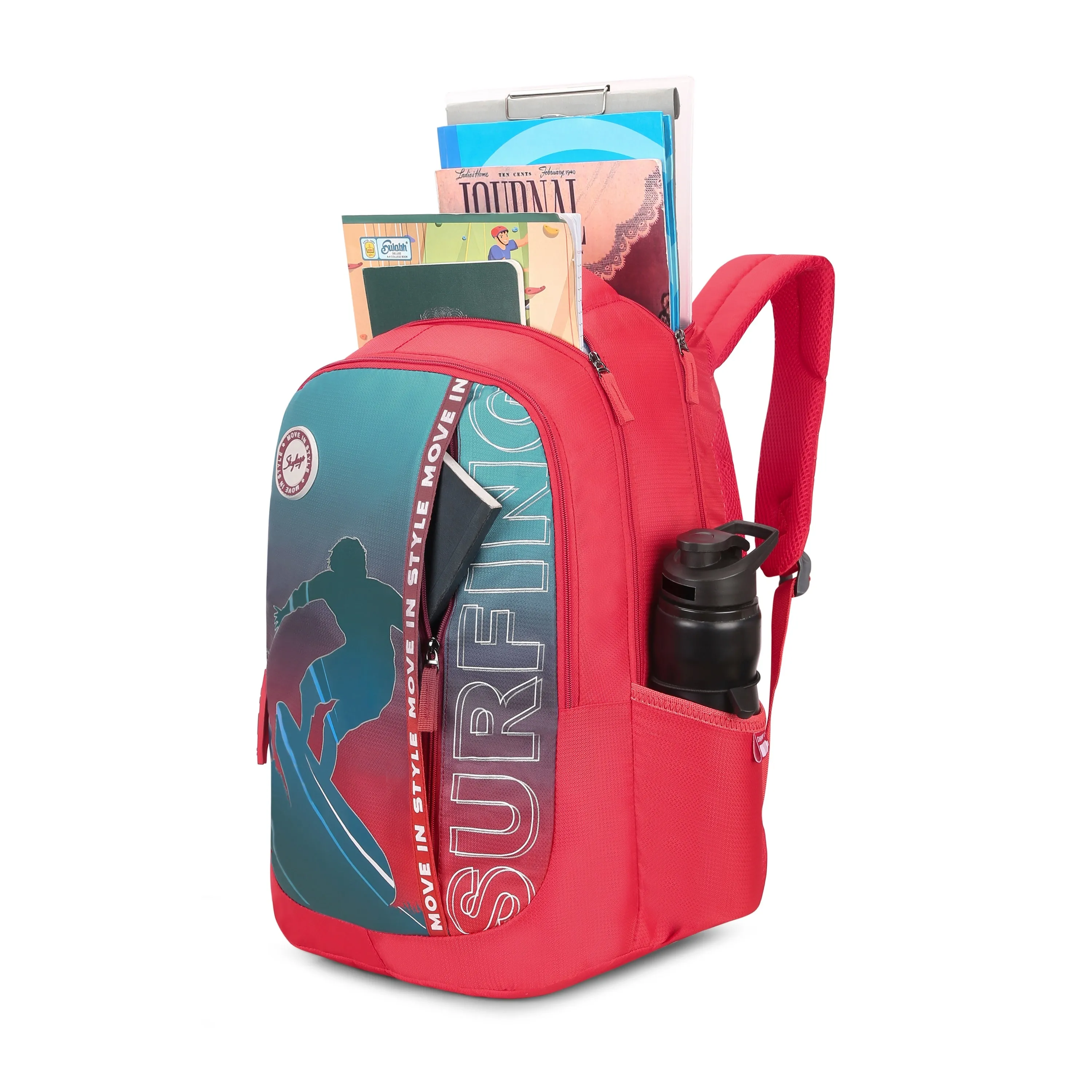 Skybags KLAN PLUS 04 SCHOOL BACKPACK RED