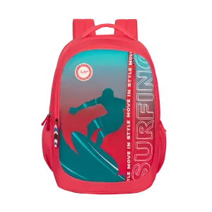 Skybags KLAN PLUS 04 SCHOOL BACKPACK RED