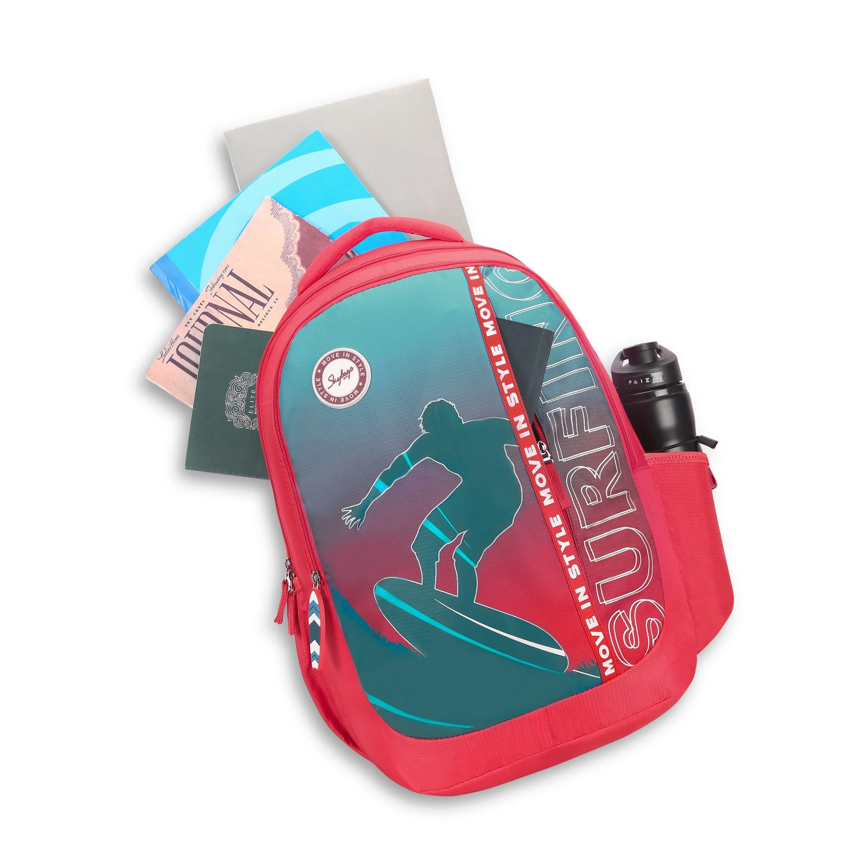 Skybags KLAN PLUS 04 SCHOOL BACKPACK RED