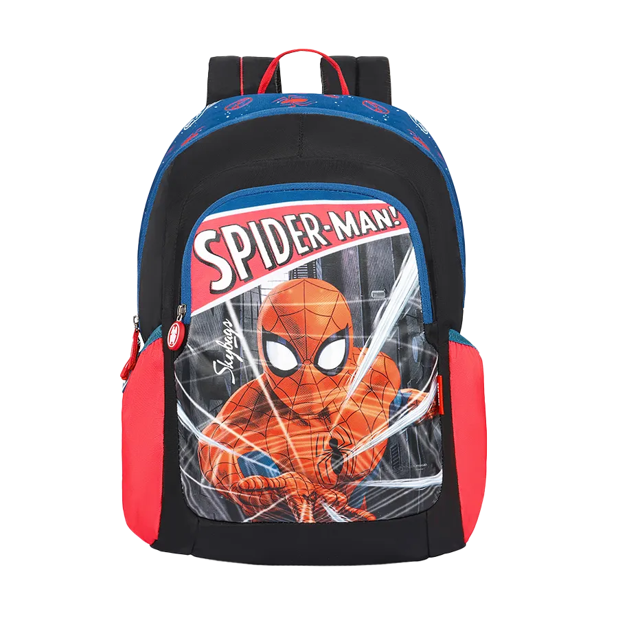 Skybags Spiderman Champ  01 Sc Bp Black And Blue