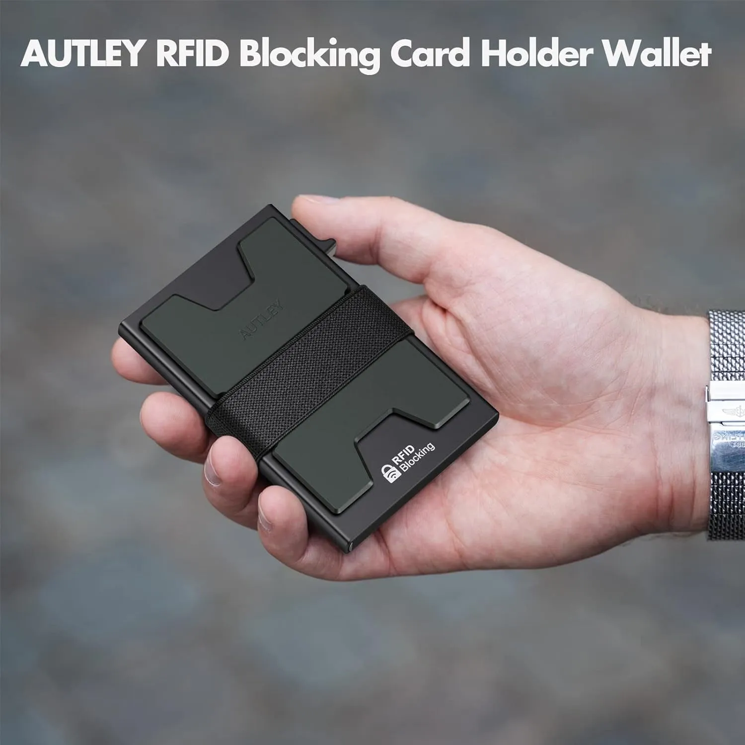 Slim Card Holder Minimalist Pop Up Wallet for Men