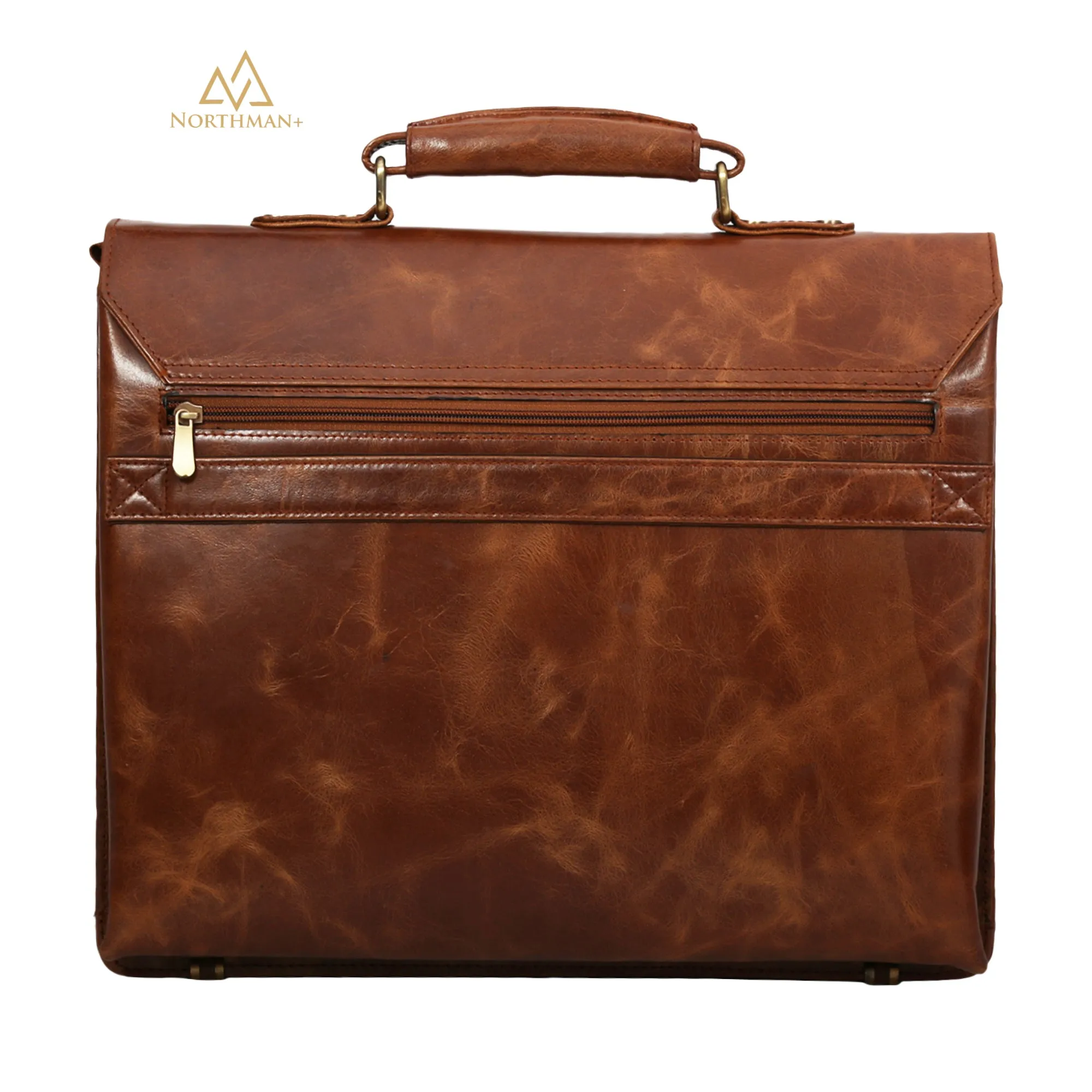 Slim Laptop bag in Tan Brown : The Professor Bag