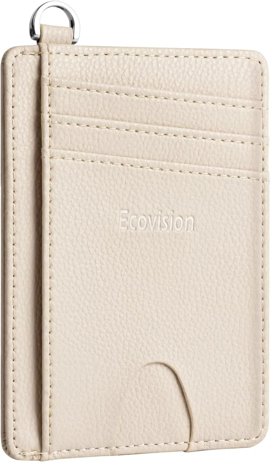 Slim Minimalist Front Pocket Wallet with Detachable D-Shackle