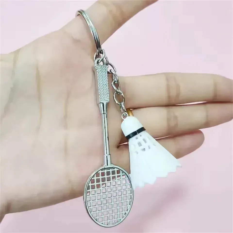 Smash Hit Badminton Racket Keychain