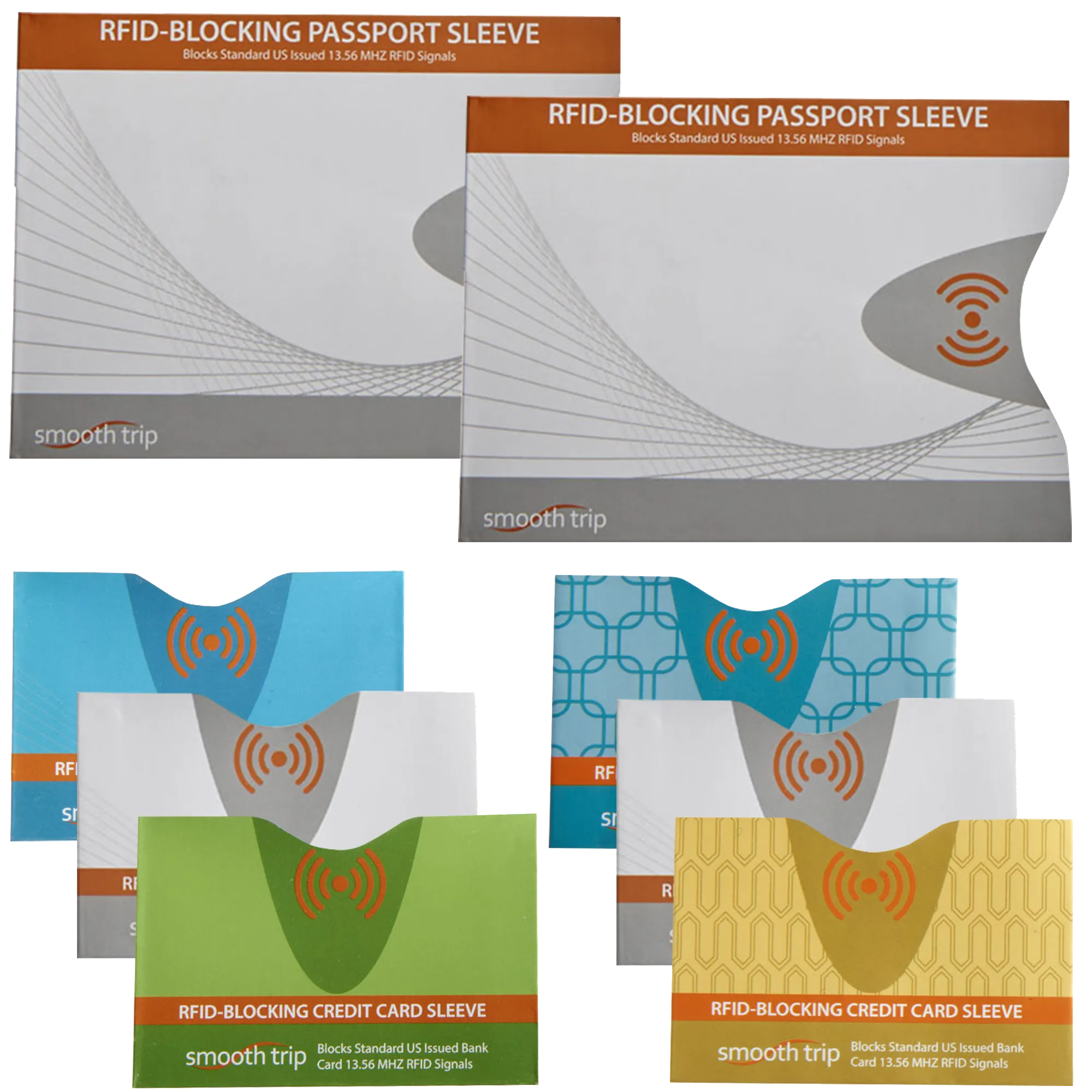 Smooth Trip RFID Blocking Protector Set