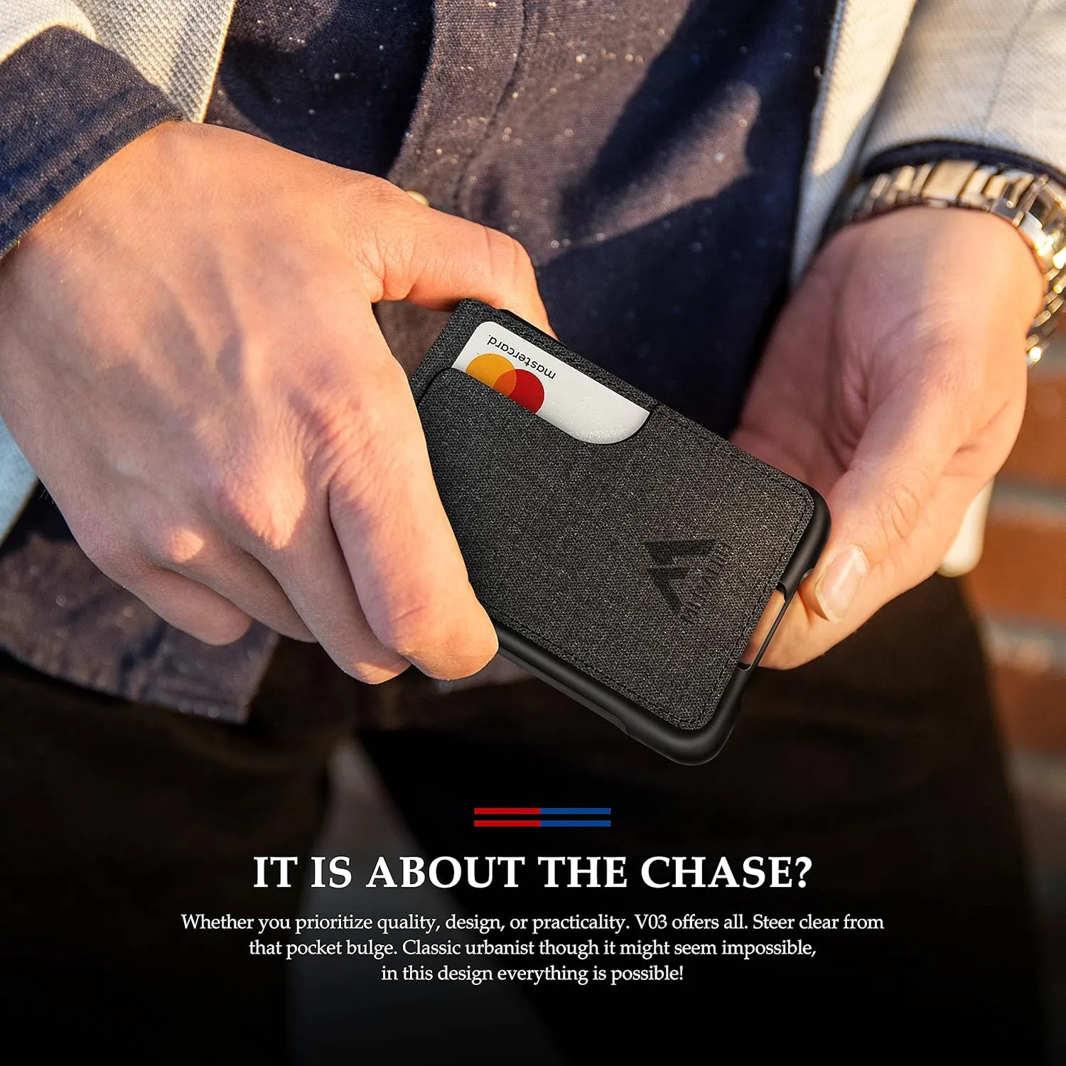 Tactical Bifold Wallets for Men RFID Blocking Aluminum Card Holder