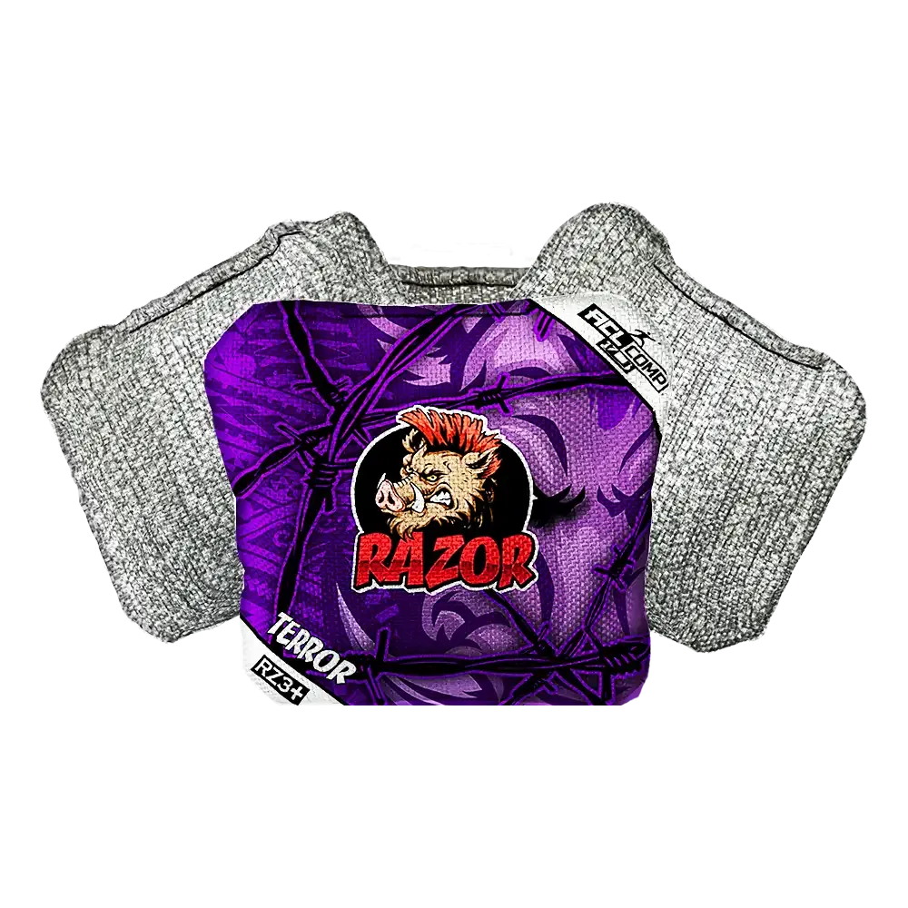 Terror | Tribal Purple | ACL COMP Razor Cornhole Bags