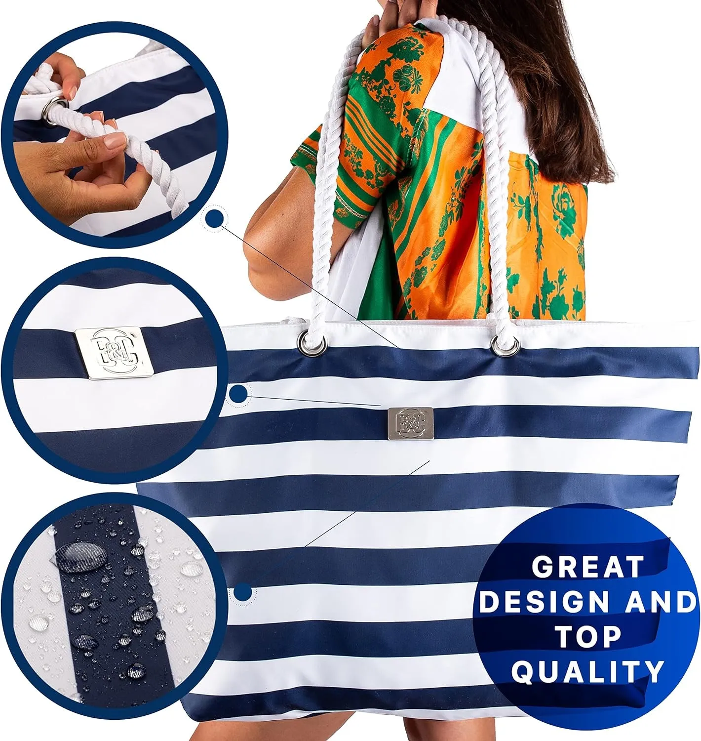 The Hitchhiker’s Guide to the Galaxy of Beach Gear: Bag&Carry's Extra-Large Sand-Slaying Tote with Zippered Secrets and Pocket Dimensions!