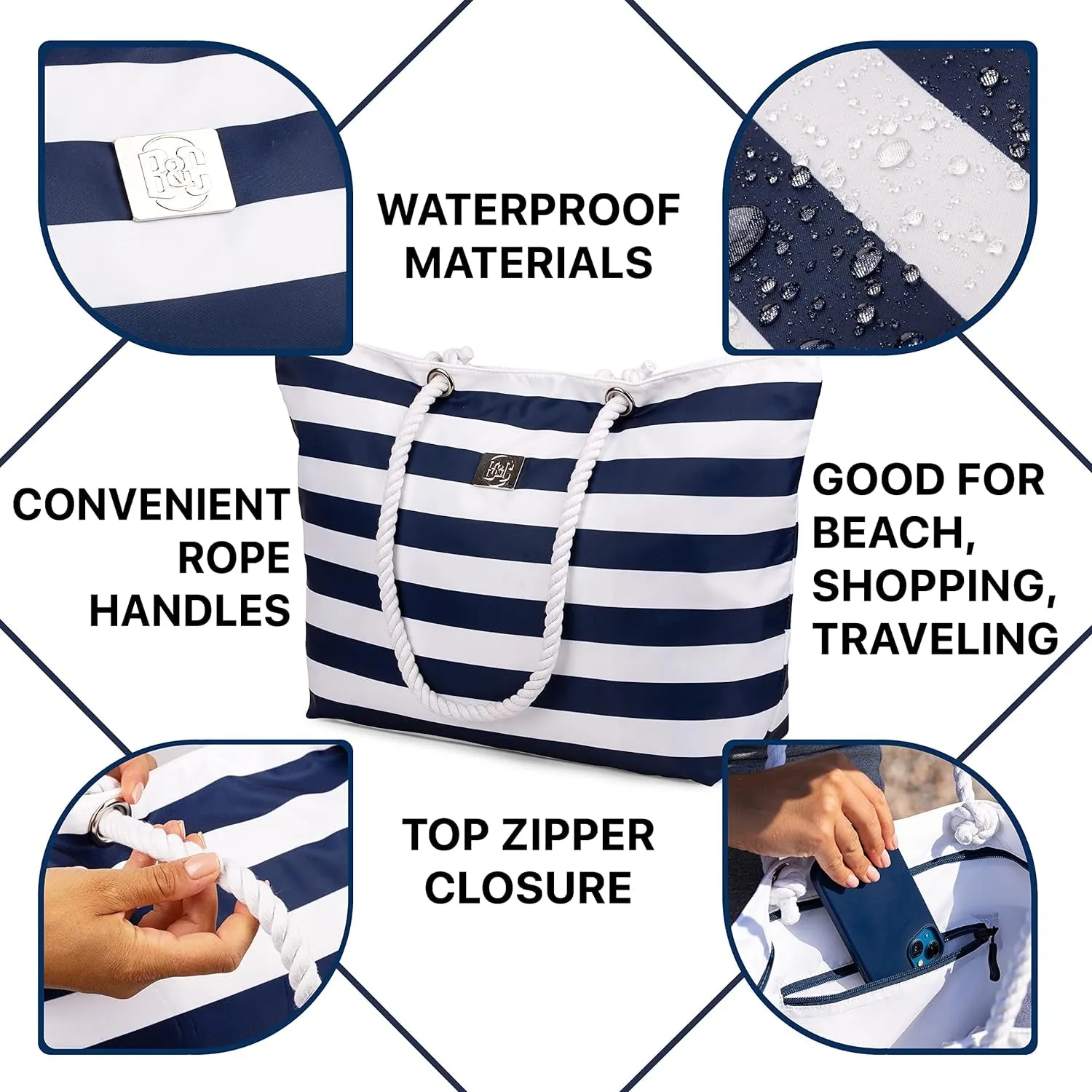The Hitchhiker’s Guide to the Galaxy of Beach Gear: Bag&Carry's Extra-Large Sand-Slaying Tote with Zippered Secrets and Pocket Dimensions!