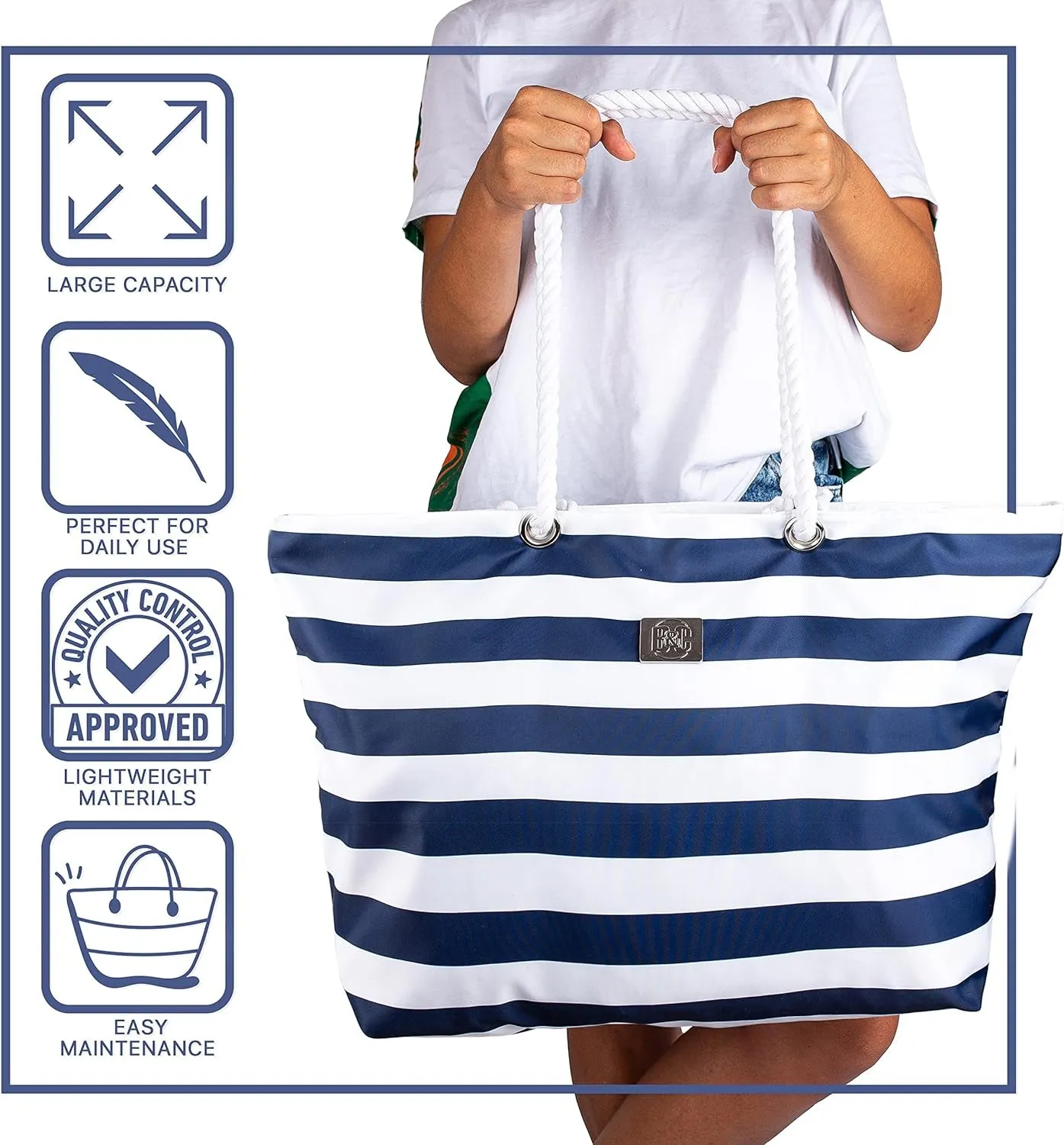 The Hitchhiker’s Guide to the Galaxy of Beach Gear: Bag&Carry's Extra-Large Sand-Slaying Tote with Zippered Secrets and Pocket Dimensions!