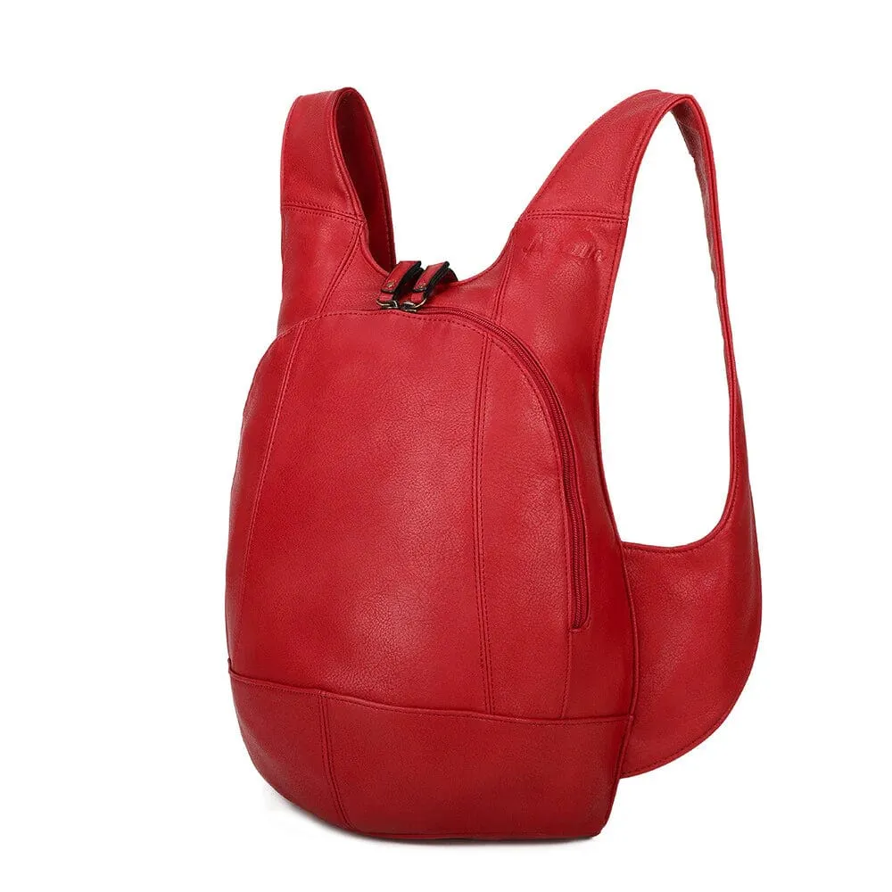 The Original Vegan Leather Backpack | Red