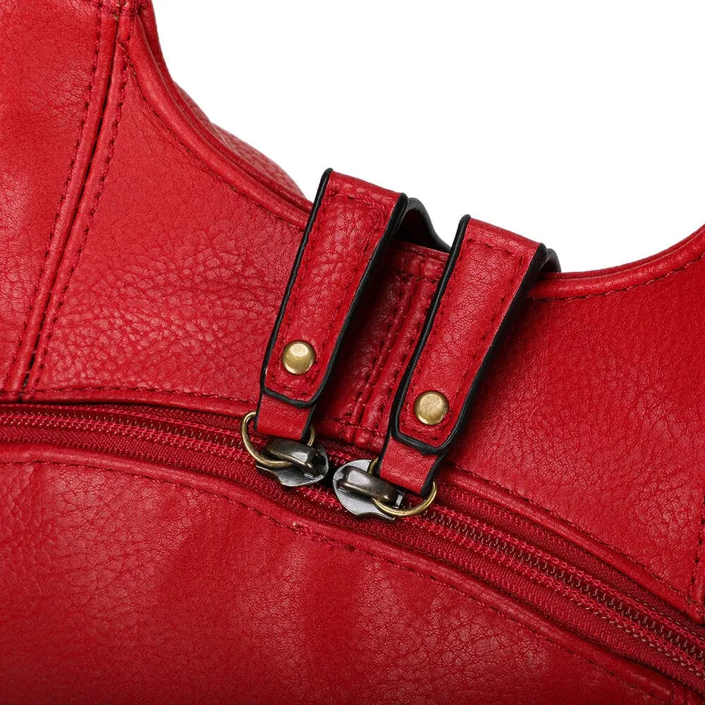 The Original Vegan Leather Backpack | Red