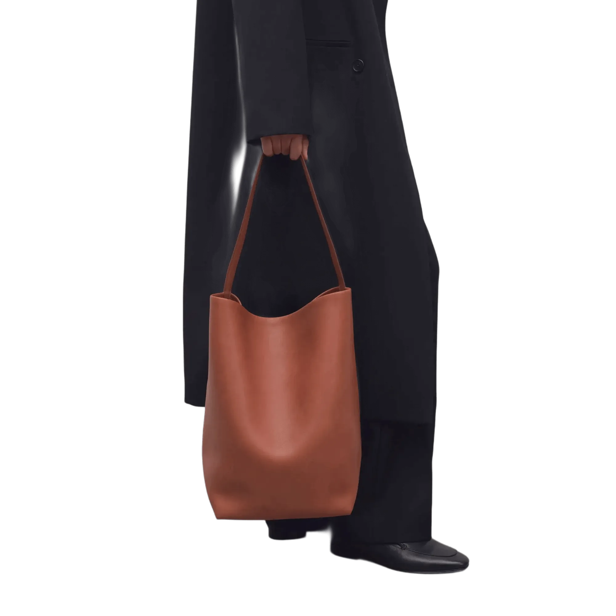 The Row Large N/S Park Tote Bag in Leather